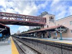 View of West Palm Beach Station on the Ex-SAL-stop for Tri-Rail and Amtrak trains plus local buses